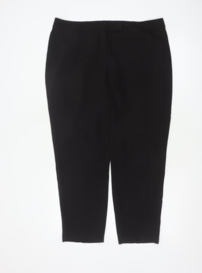 Dorothy Perkins Women’s Black UK 14 Tapered Stretch Work Trousers