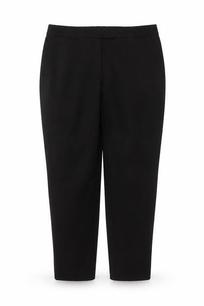 Front view of Dorothy Perkins Women’s Black UK 14 Tapered Stretch Work Trousers