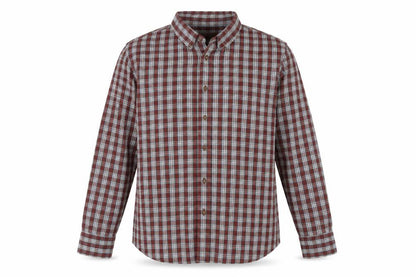 Marks & Spencer Men’s L Red Blue Plaid Pure Cotton Button-Down Shirt
