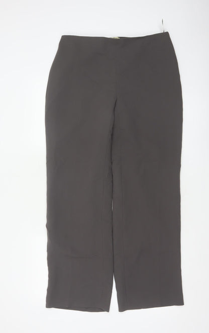 Viyella Women’s Brown Size 10 Straight Leg Smart Dress Trousers
