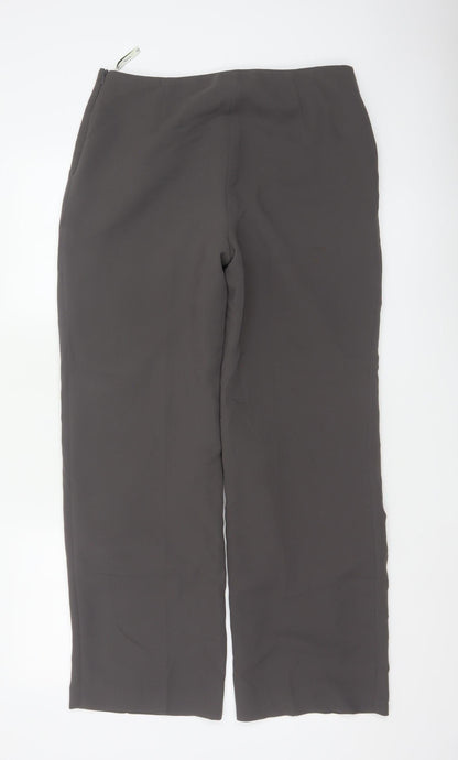 Viyella Women’s Brown Size 10 Straight Leg Smart Dress Trousers