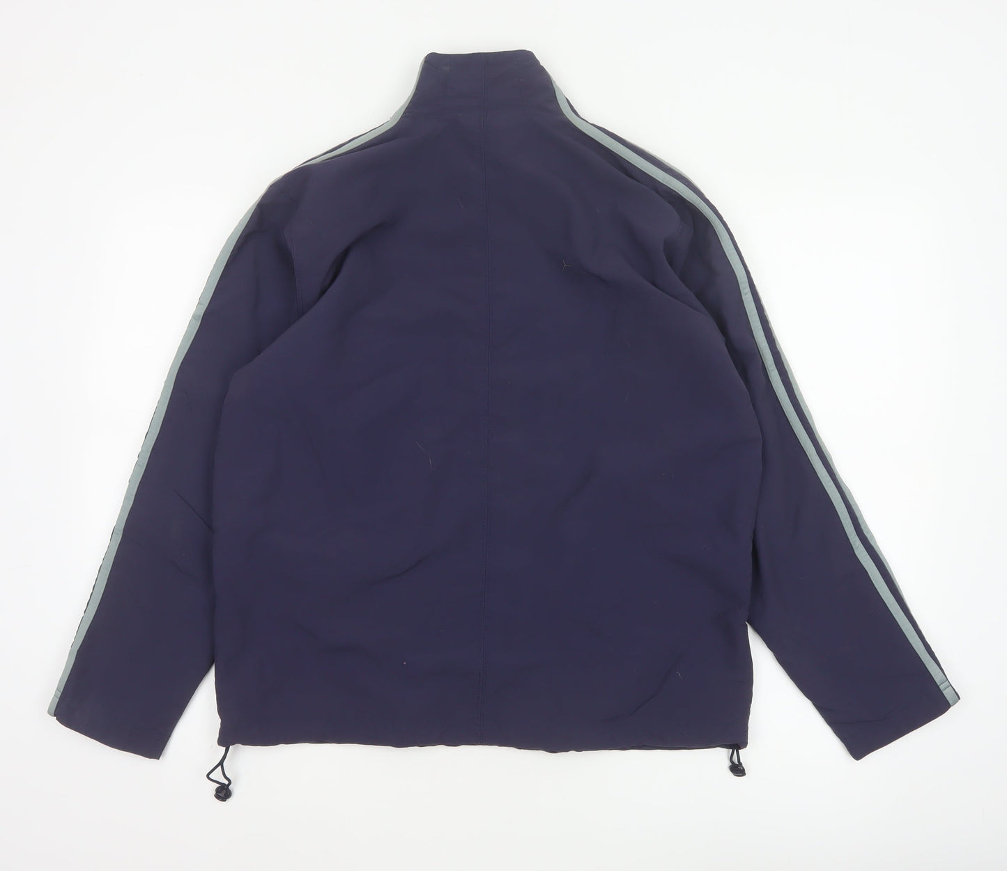 adidas Women’s Blue Size 14 Full Zip Windbreaker Jacket