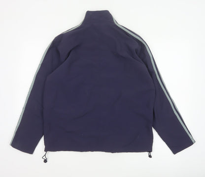 adidas Women’s Blue Size 14 Full Zip Windbreaker Jacket