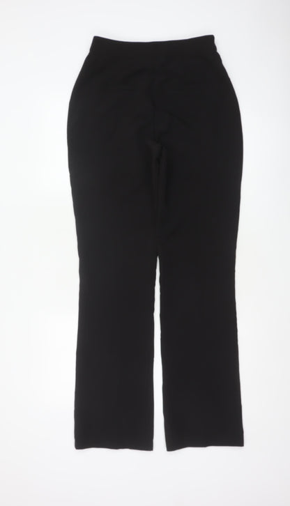NA-KD Women Black UK 8 High Rise Flared Tailored Trousers