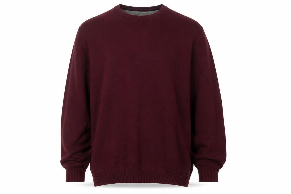 Front view of Maine New England Classics Men Red XXL Cotton Crew Neck jumper