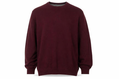 Front view of Maine New England Classics Men Red XXL Cotton Crew Neck jumper