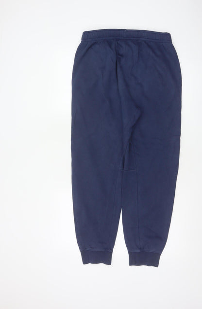 Nike Men's Blue M Fleece Jogger Sweatpants Elastic Waist Logo