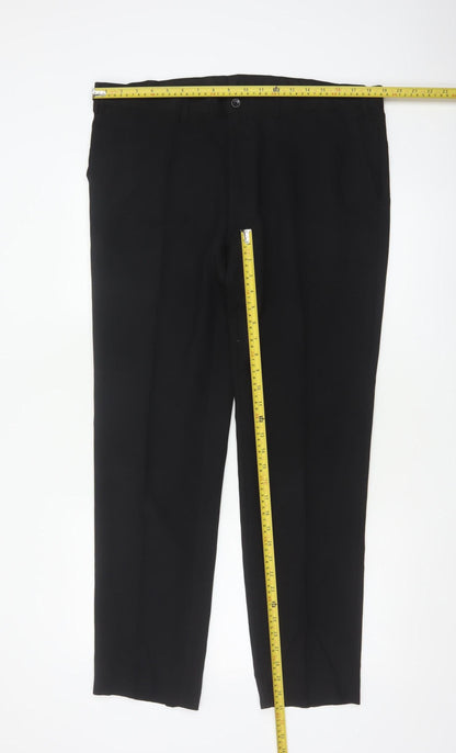 Marks & Spencer Men Black 38in Skinny Dress Trousers 31in Leg