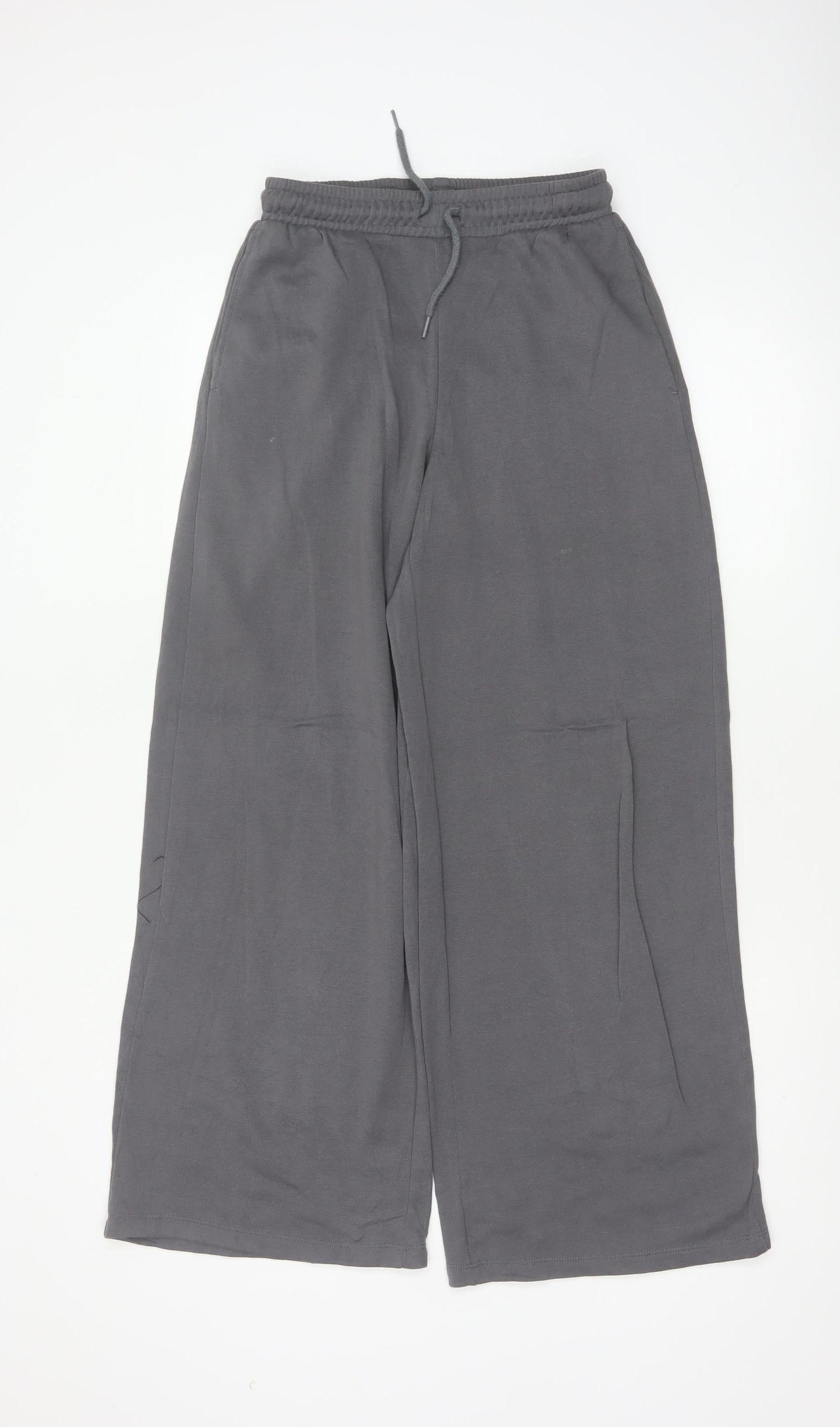 H&M Divided Women’s Grey XS Wide-Leg Drawstring Trousers