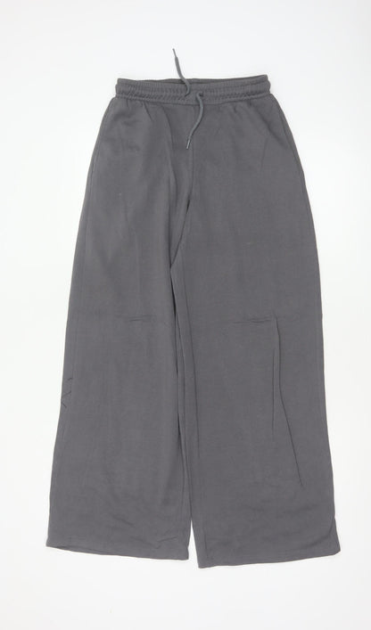 H&M Divided Women’s Grey XS Wide-Leg Drawstring Trousers