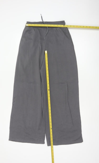 H&M Divided Women’s Grey XS Wide-Leg Drawstring Trousers
