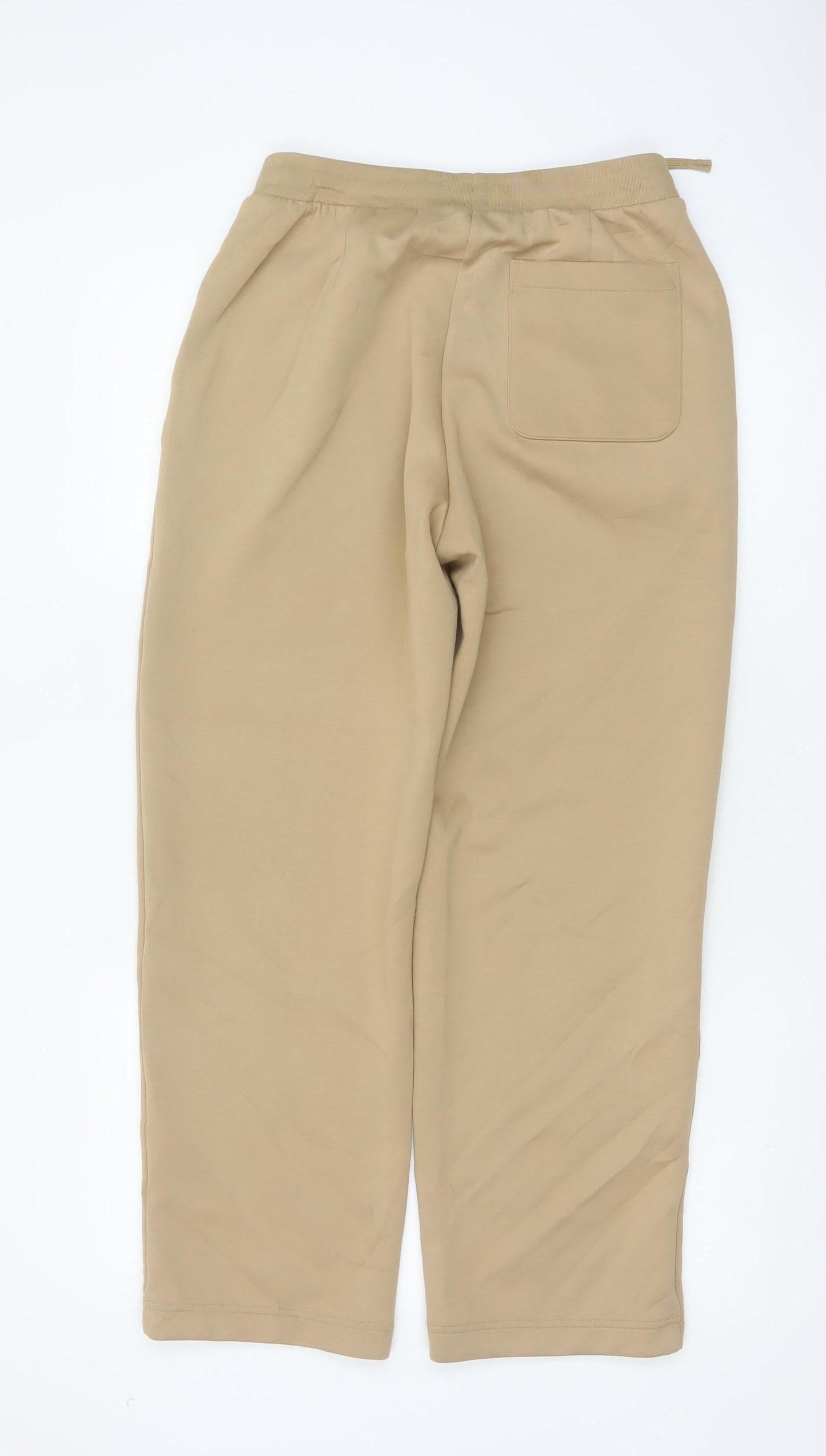 UNIQLO Women Beige M Relaxed Drawstring Jogger Trousers