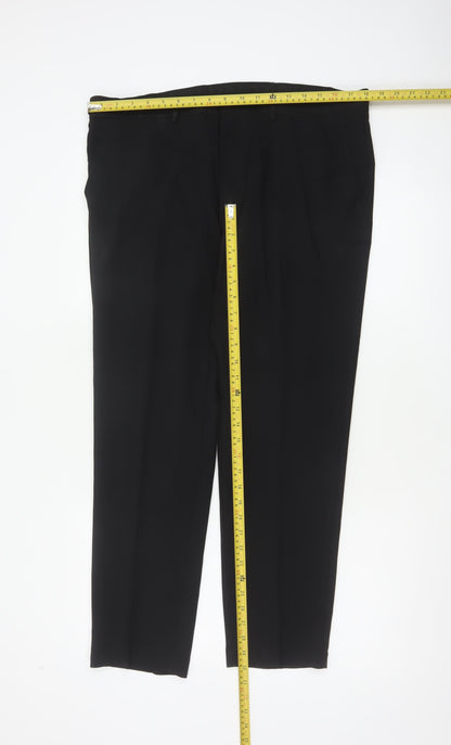 Marks & Spencer Men’s Black 36S Skinny Formal Trousers 36in