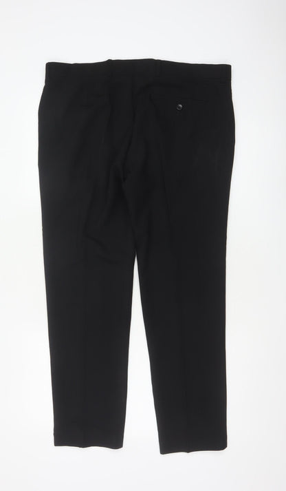 Marks & Spencer Men’s Black 36S Skinny Formal Trousers 36in