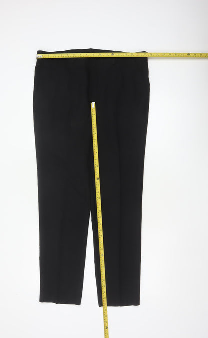 Marks & Spencer Men's Black 36 Regular Skinny Dress Trousers 31 Leg