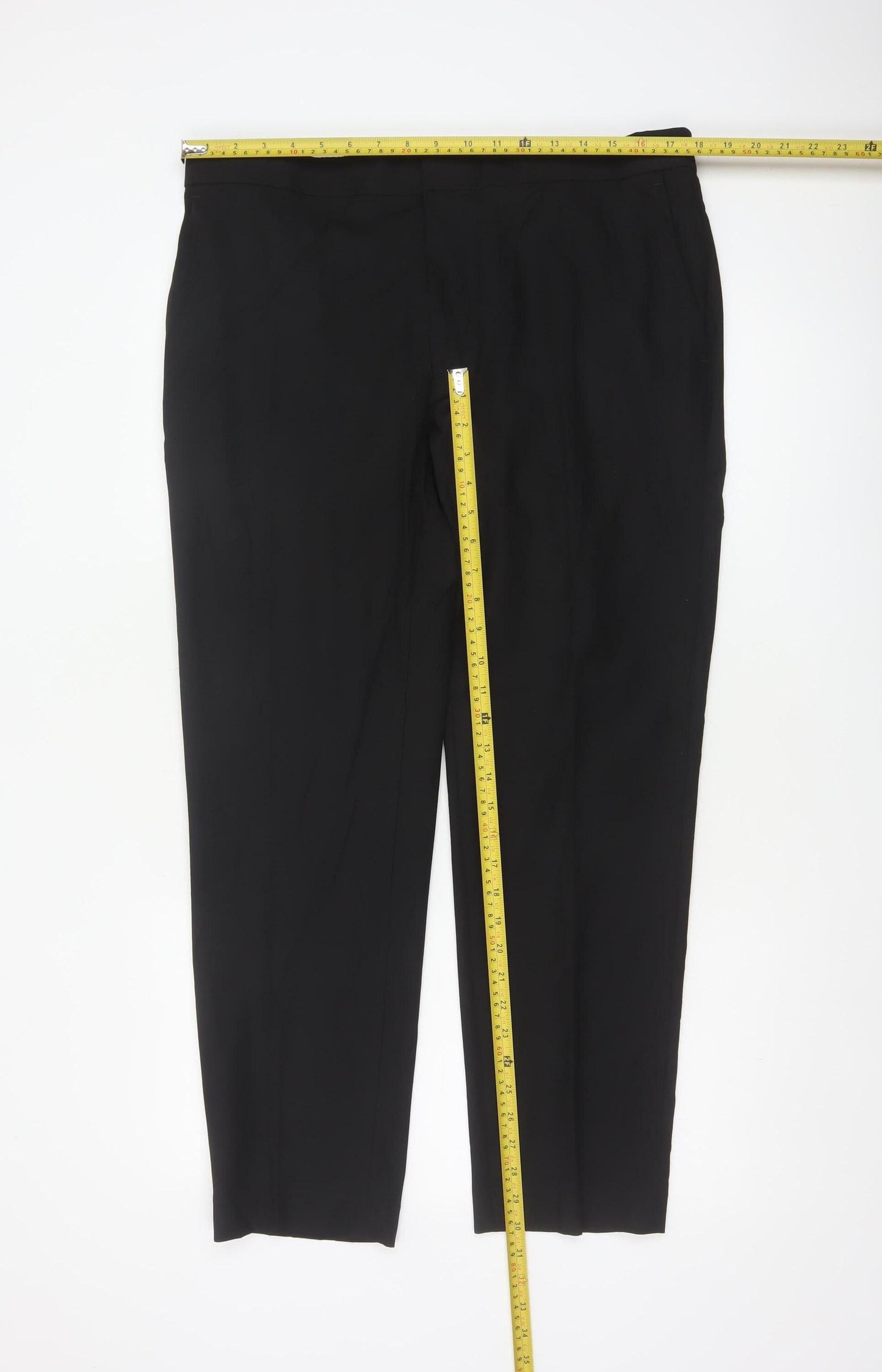 Autograph Men’s Black 36S Slim Fit Formal Dress Trousers