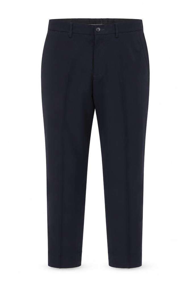 Marks & Spencer Men's Navy 32/29 Skinny Dress Trousers Slim Fit