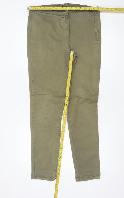 Laura Ashley Women’s Green UK 16 Skinny Stretch Trousers