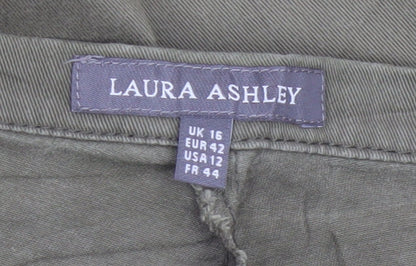 Laura Ashley Women’s Green UK 16 Skinny Stretch Trousers