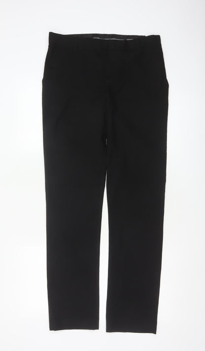 Marks & Spencer Boys Black 14-15 Years Dress Trousers 30W 34L