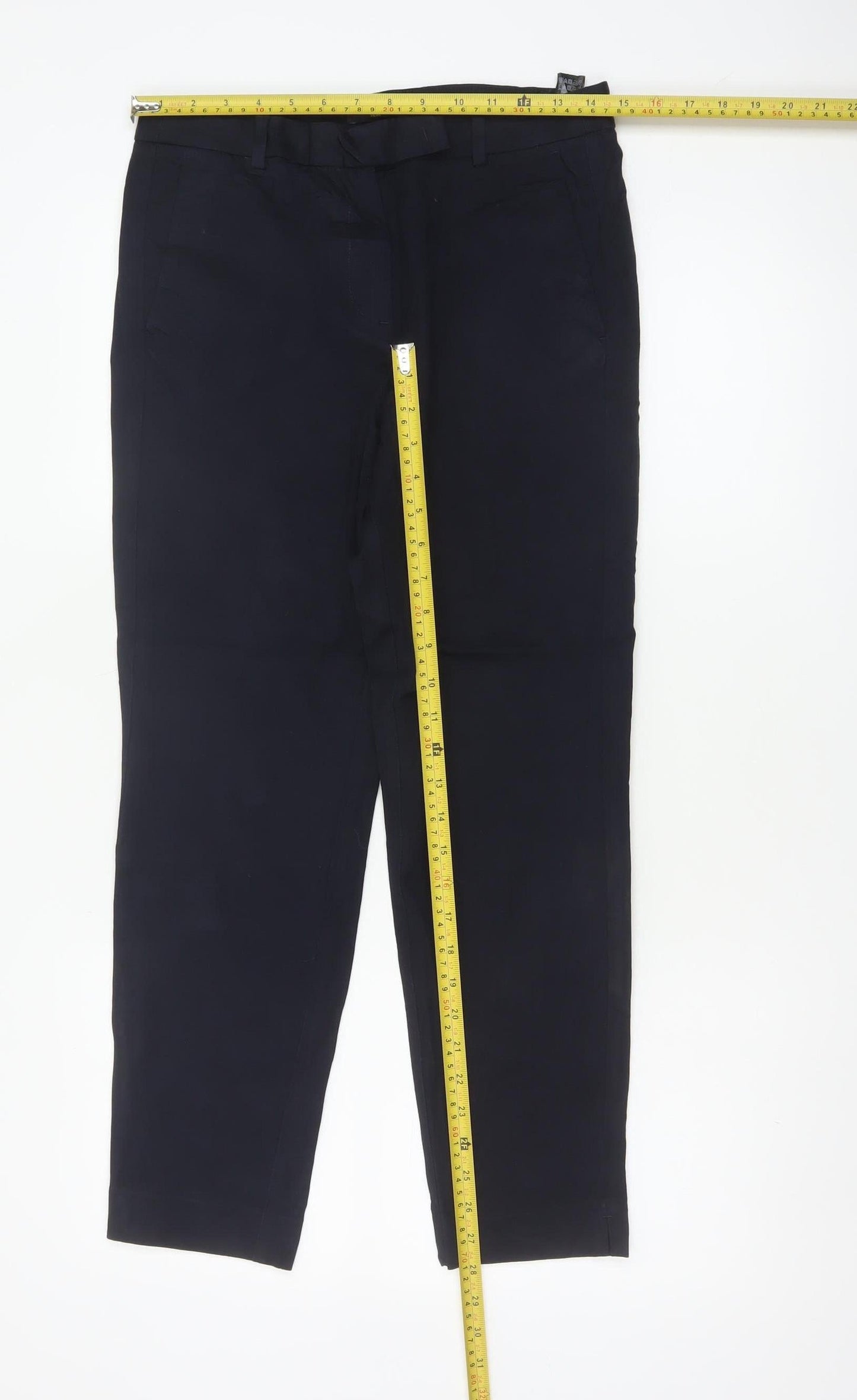 M&S Women’s Navy Blue UK 10 The Mia Slim Fit Tailored Trousers