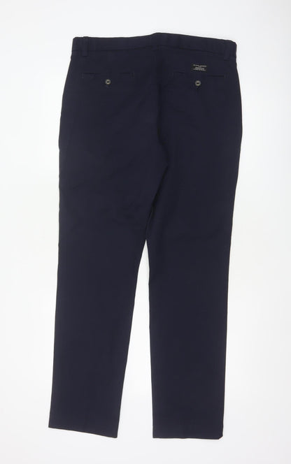 Banana Republic Men's Blue 33x32 Aiden Chino Slim Stretch Trousers
