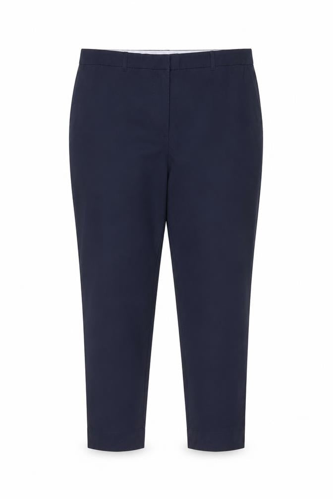 Marks & Spencer Women’s Blue Size 16 Cotton Blend Tapered Work Trousers