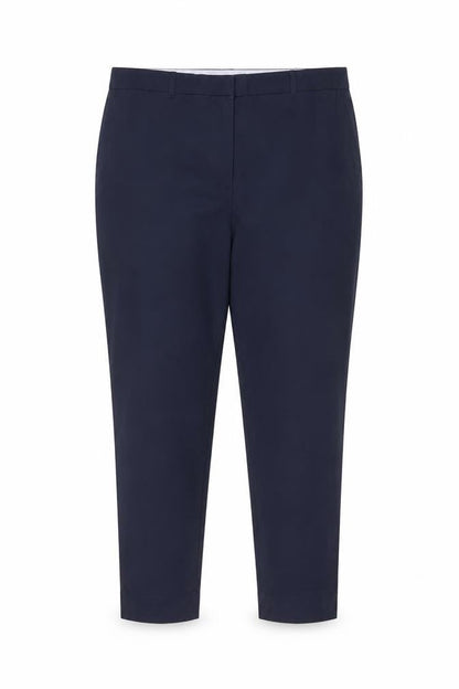 Marks & Spencer Women’s Blue Size 16 Cotton Blend Tapered Work Trousers