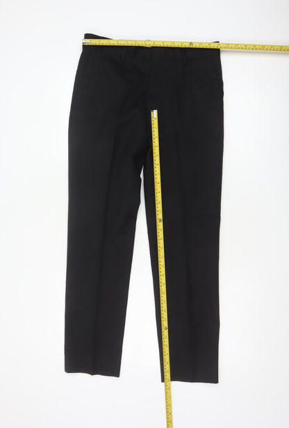 Autograph Men Black 30/29 Slim Flat Front Dress Trousers