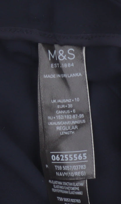 M&S The Mia Women’s Navy Blue Size 10 Slim Tapered Work Trousers