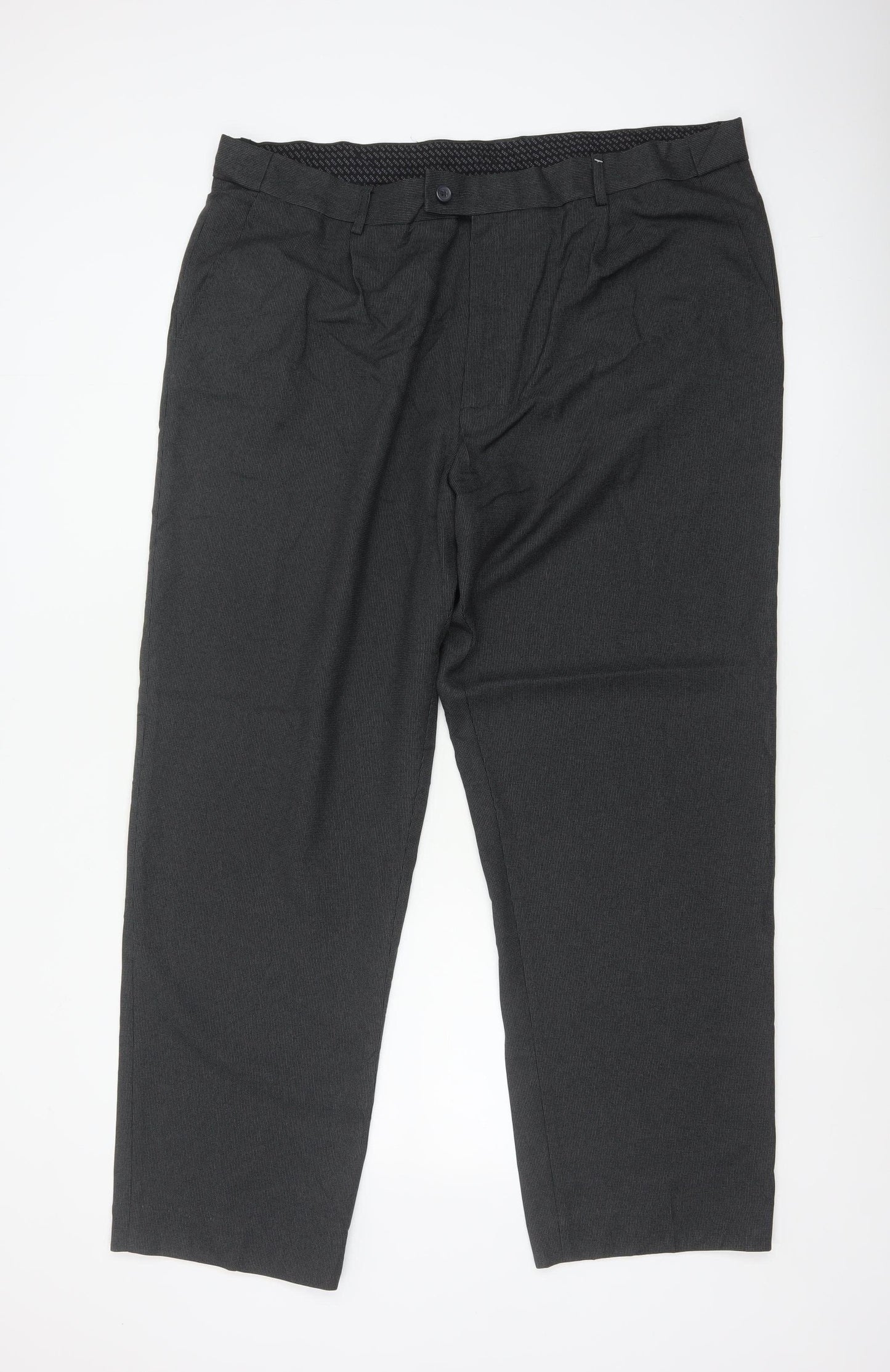 Debenhams Collection Men Grey 42R Dress Trousers Straight Formal