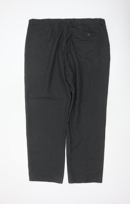 Debenhams Collection Men Grey 42R Dress Trousers Straight Formal