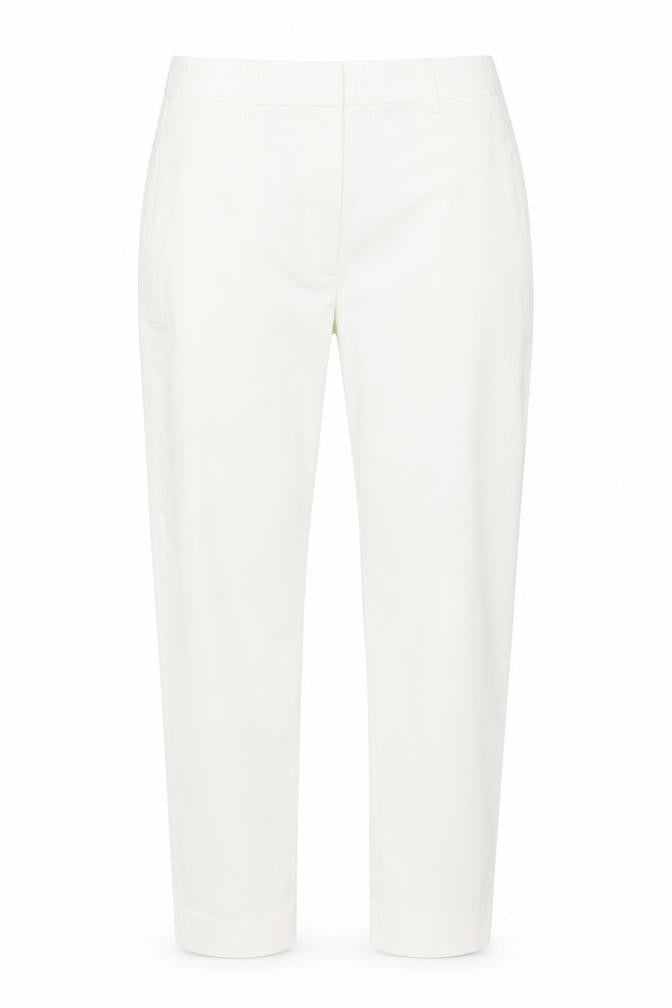 Marks & Spencer Women’s White Chino Tapered Trousers UK 8 Regular