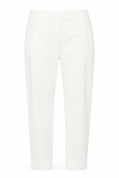 Marks & Spencer Women’s White Chino Tapered Trousers UK 8 Regular