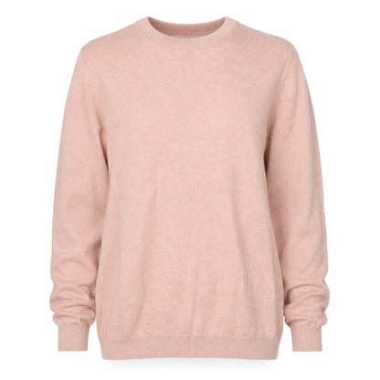 Front view of Only & Sons unisex adults pink m cotton crew neck jumper
