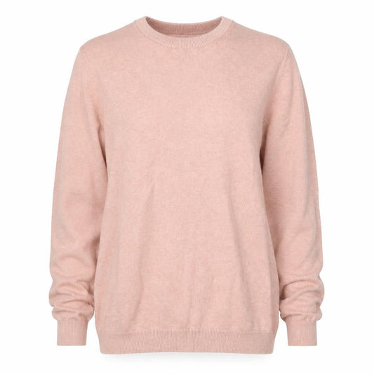 Front view of Only & Sons unisex adults pink m cotton crew neck jumper