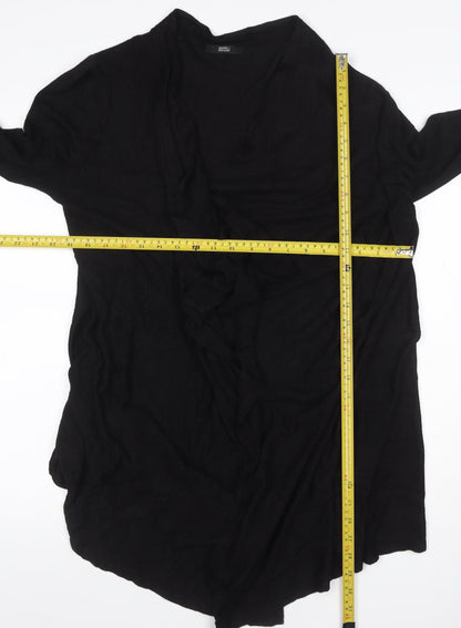 Marks and Spencer Women's Black UK 16 Long Sleeve Open Wrap Cardigan