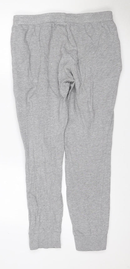 Ellesse Women Grey L Logo Fleece Jogger Sweatpants