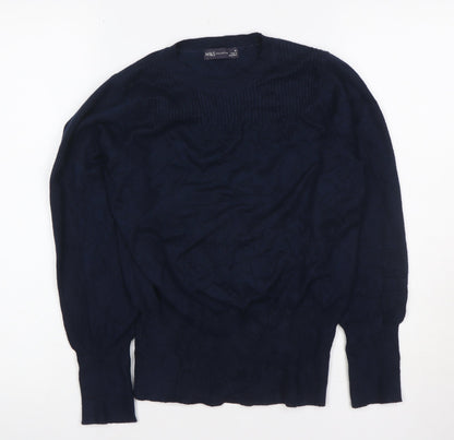 Marks and Spencer Women’s Navy Blue Size 10 Crew Neck Knit Jumper