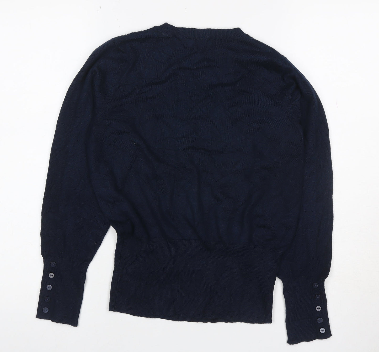 Marks and Spencer Women’s Navy Blue Size 10 Crew Neck Knit Jumper