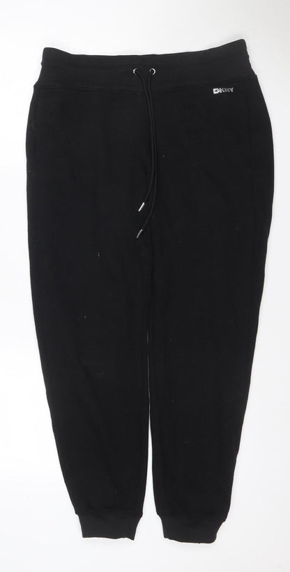 DKNY Sport Women’s Black UK 12 Jogger Sweatpants Drawstring