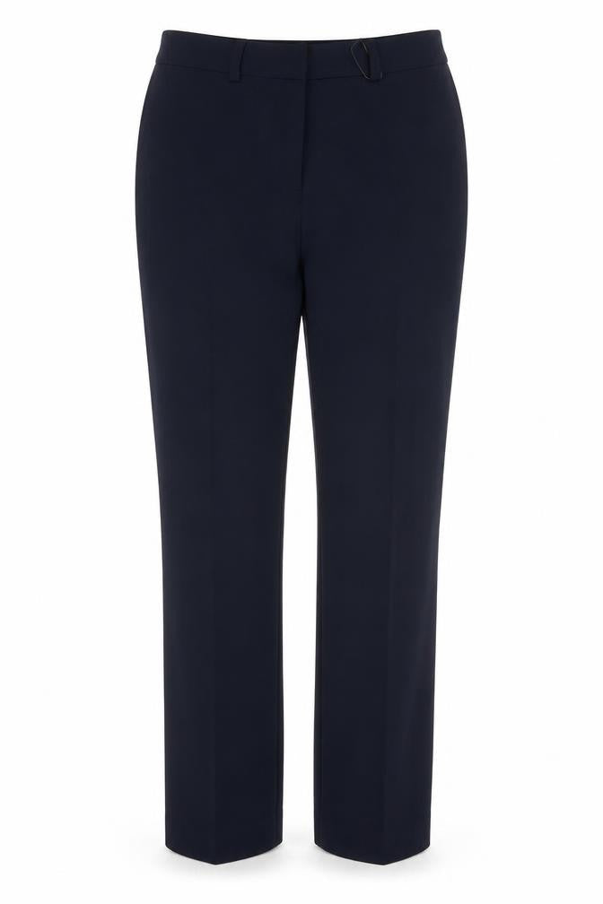 Marks & Spencer Women Blue Size 12 Straight Tailored Dress Trousers