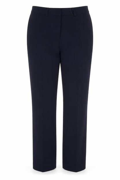 Marks & Spencer Women Blue Size 12 Straight Tailored Dress Trousers