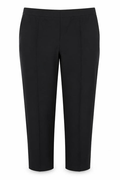 Marks & Spencer Women Black UK 18 Short Straight Tailored Dress Trousers