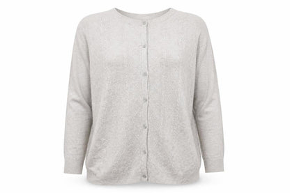FatFace Women’s Grey Cable Knit Button Cardigan UK 14