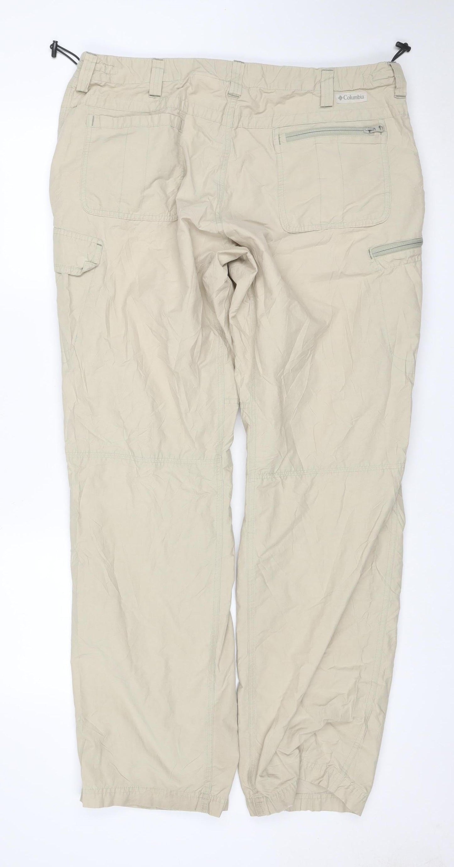 Columbia Men’s Beige 38 Cargo Trousers 34in Leg Convertible