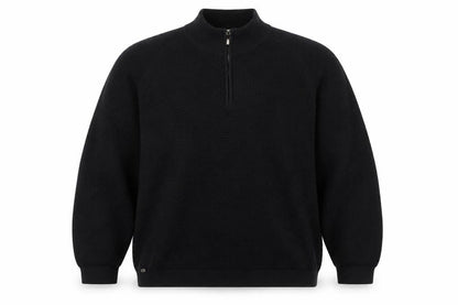 Kensington Eastside Men’s Black XXL 1/4 Zip Waffle Knit Jumper