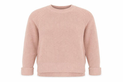 Phase Eight Women Pink M Cotton High Neck Raglan Knit Jumper