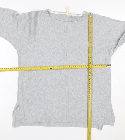 White Stuff Women’s Grey Size 10 Cotton Knit Round Neck Jumper