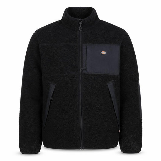 Dickies Men’s Black XL Sherpa Fleece Full Zip Workwear Jacket